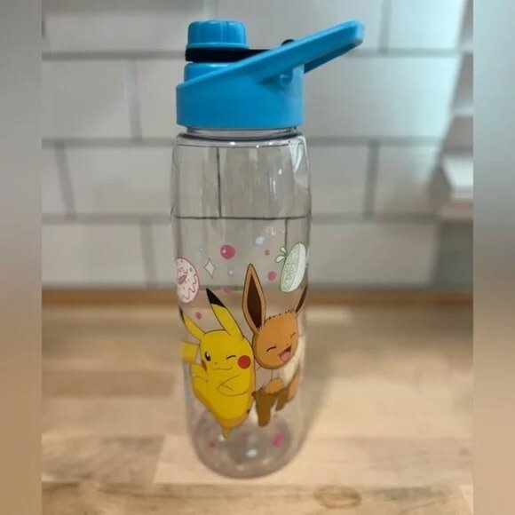 Pokémon Pikachu and Eevee Sweets Time 28oz Water Bottle with Screw Top & Spout - Picture 4 of 7